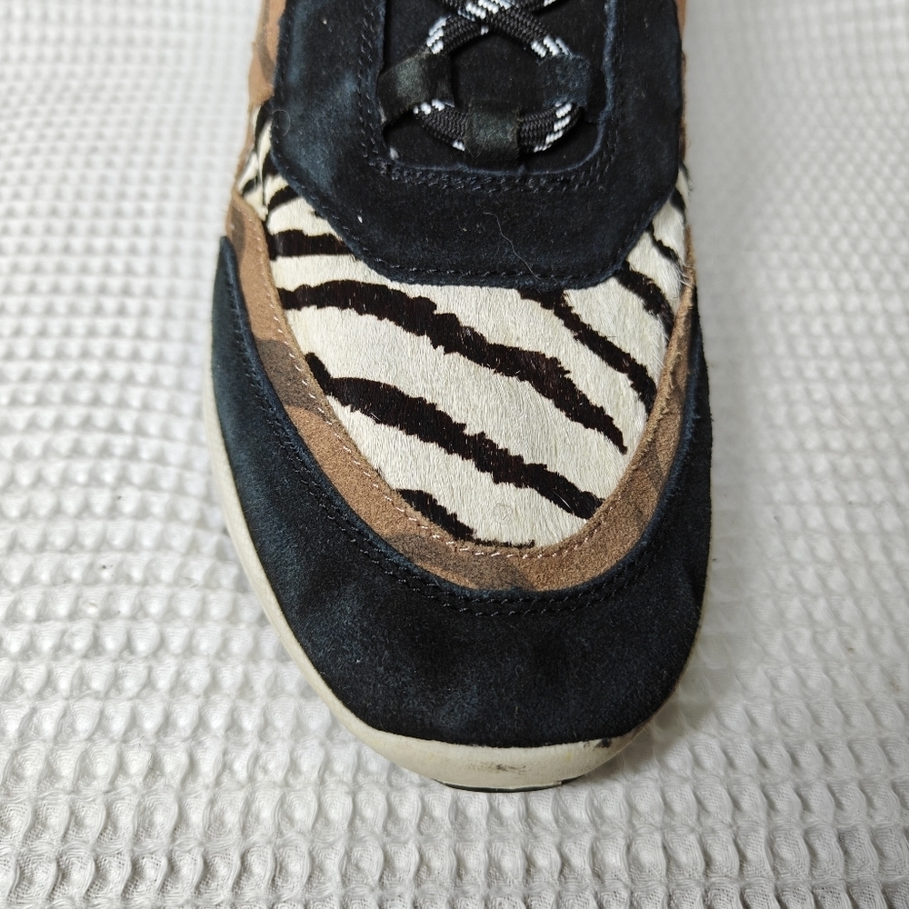Steve Madden Leopard Print Sneakers Leather Sneakers Shoes Men's Shoes Size 11M - Picture 6 of 10